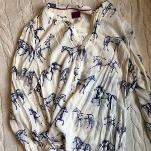 Joules horse print shirt